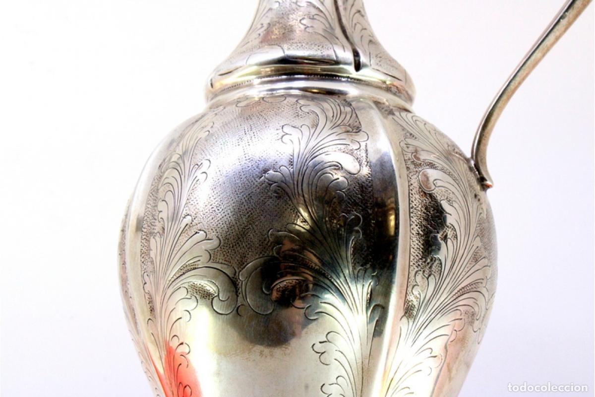 Antig&uuml;edades: Jarra de agua de plata - Foto 2