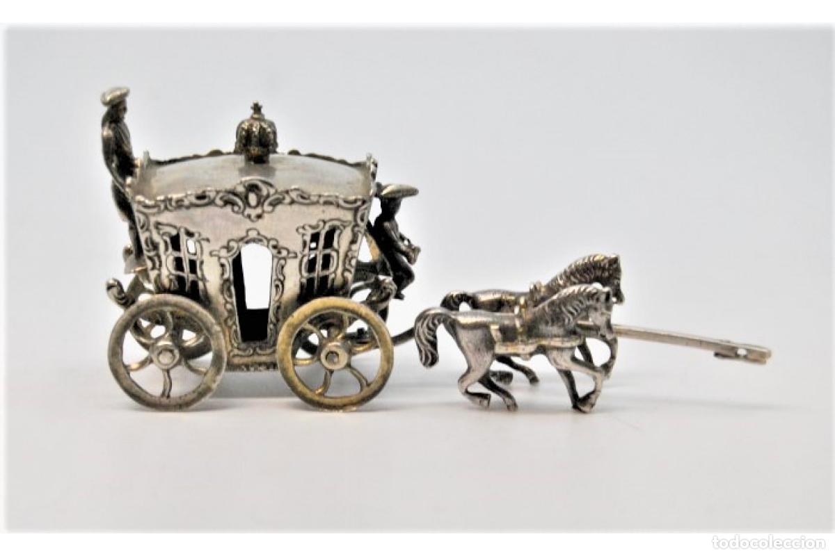 Antiquit&auml;ten: Carruaje imperial tirado por 6 caballos - Plata