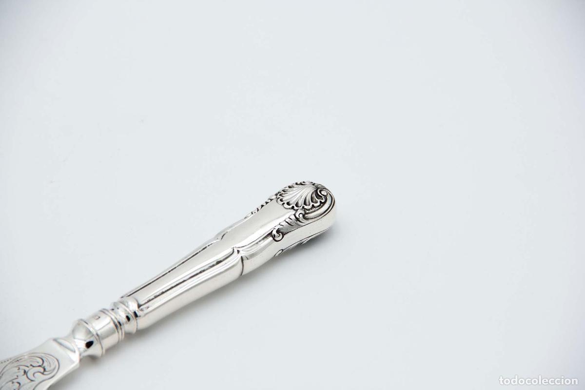 Antig&uuml;edades: Cuchillo de plata, para pescar - Foto 2