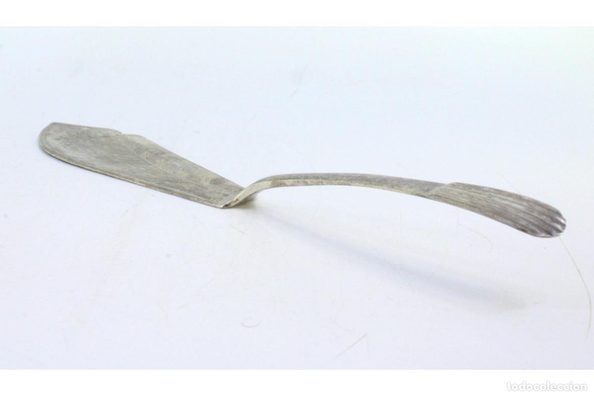 Antig&uuml;edades: Cuchillo de queso de plata - Foto 2