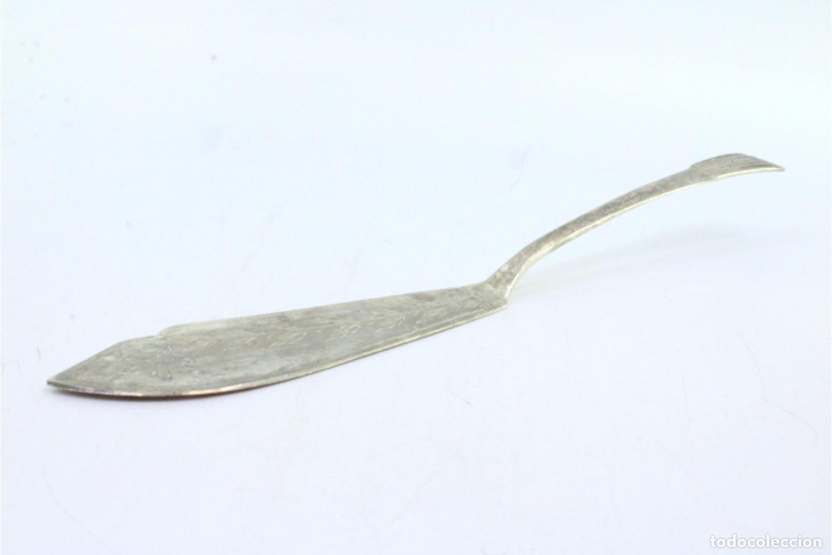 Antig&uuml;edades: Cuchillo de queso de plata - Foto 3