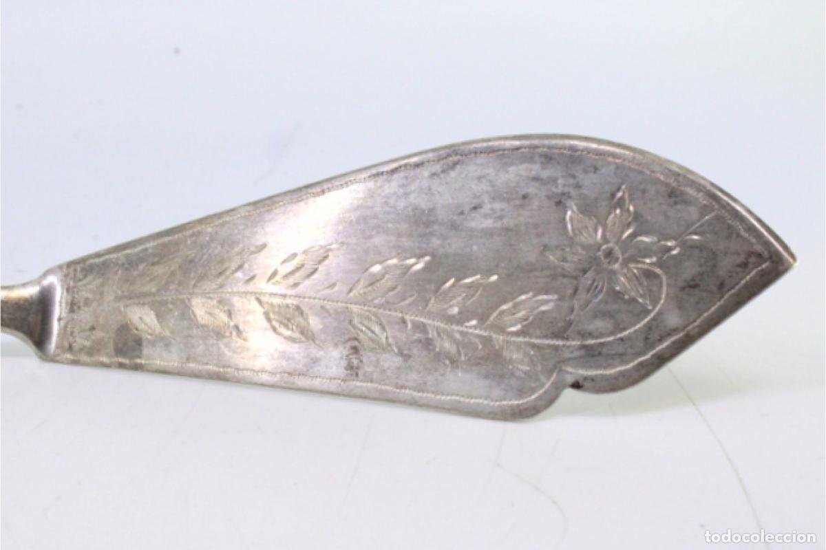 Antig&uuml;edades: Cuchillo de queso de plata - Foto 6