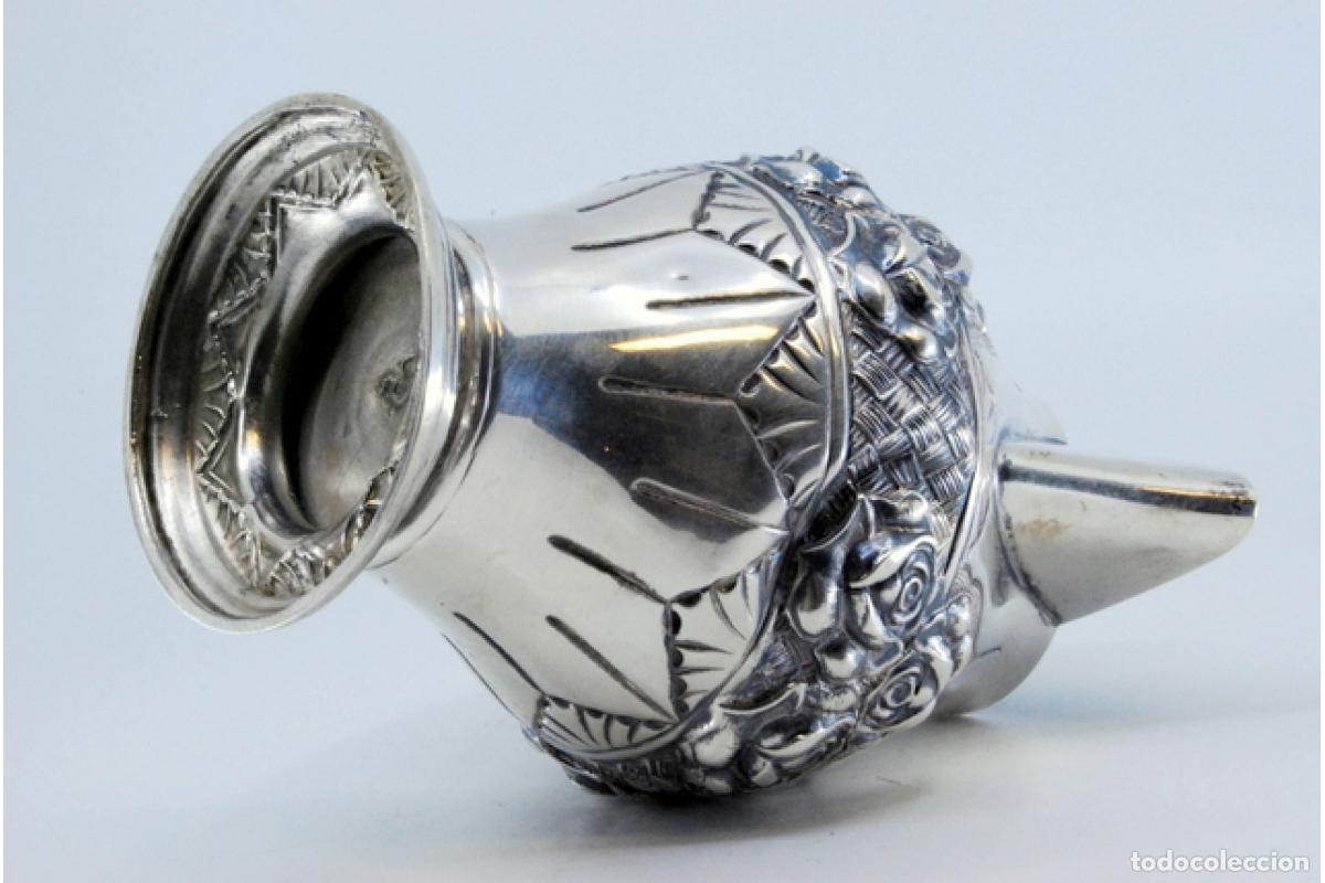 Antig&uuml;edades: Jarra de vino de plata - Foto 8