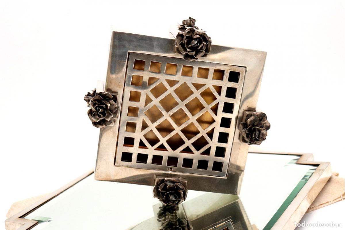 Antig&uuml;edades: Maceta de plata - Art D&eacute;co - Foto 2