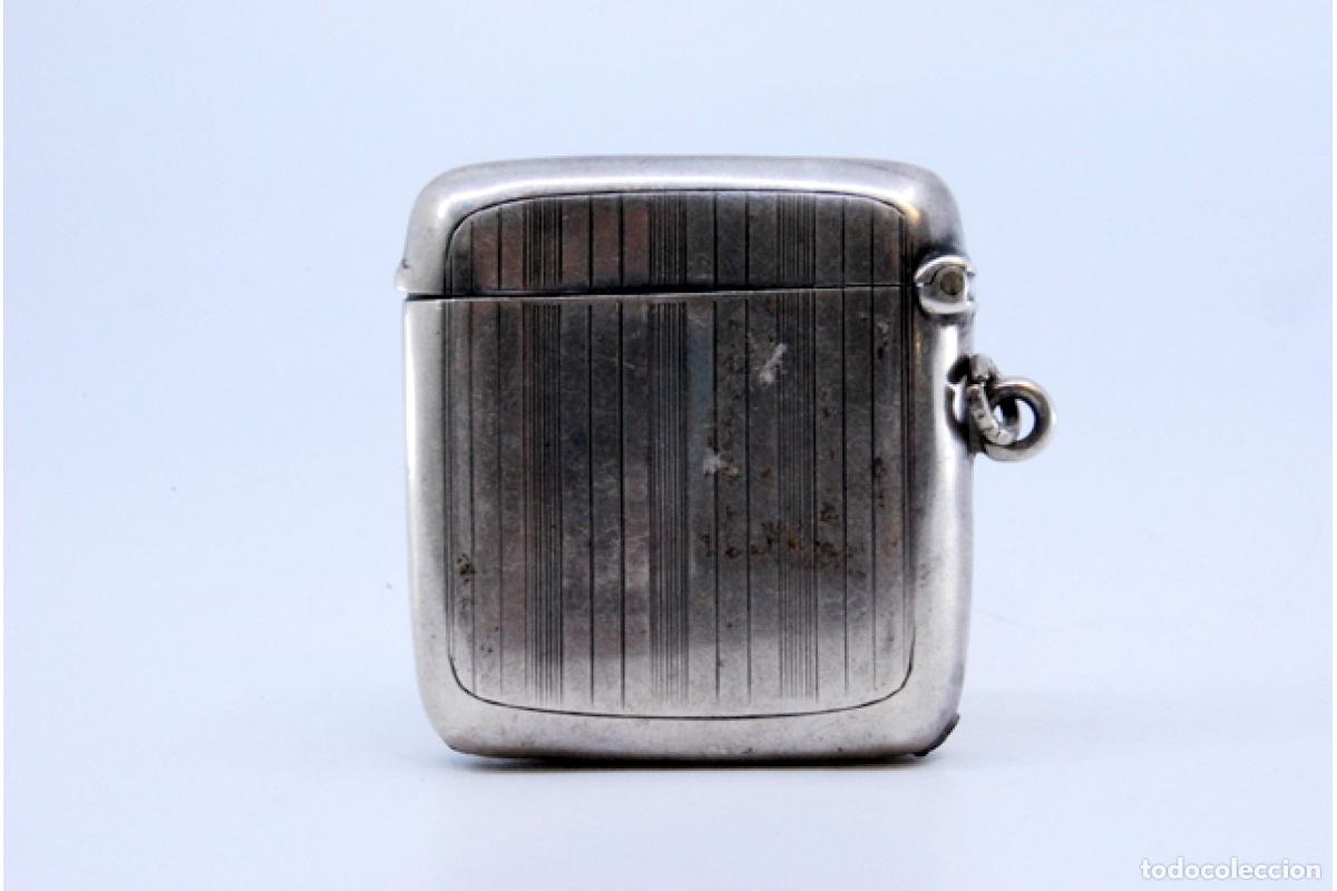 Antig&uuml;edades: Caja de cerillas de plata - Foto 4