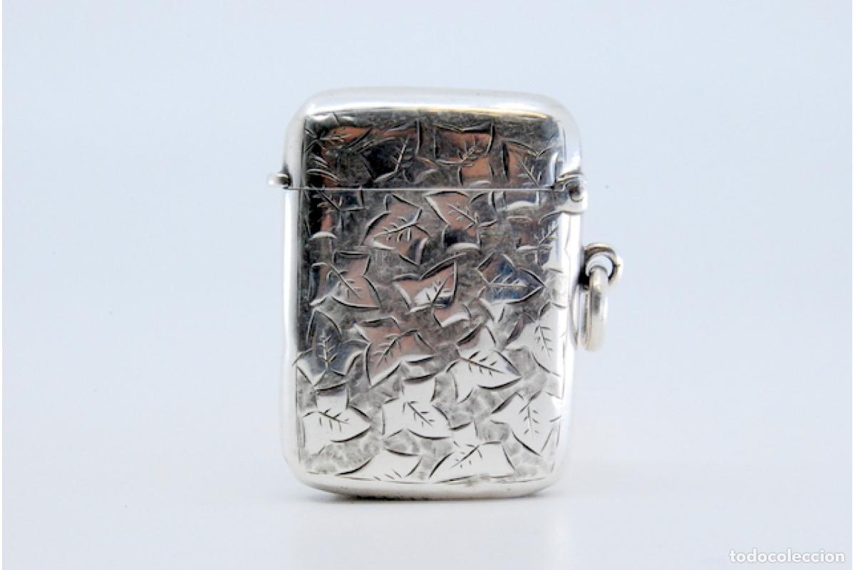 Antig&uuml;edades: Caja de cerillas de plata - Foto 6