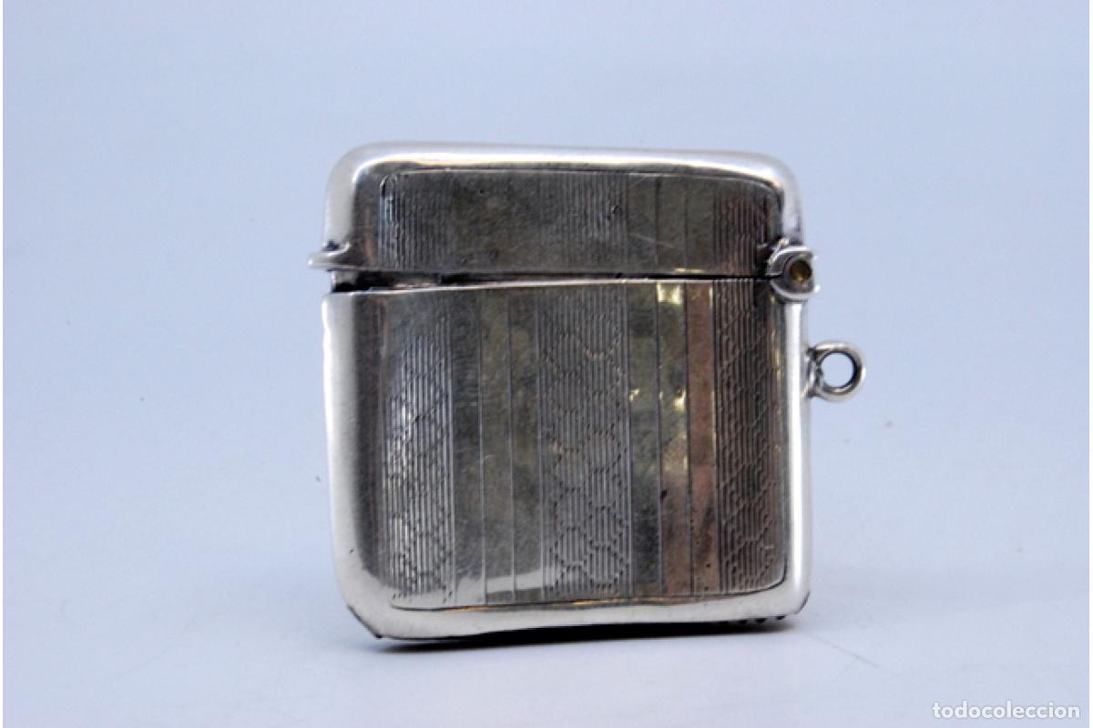 Antig&uuml;edades: Caja de cerillas de plata - Foto 6
