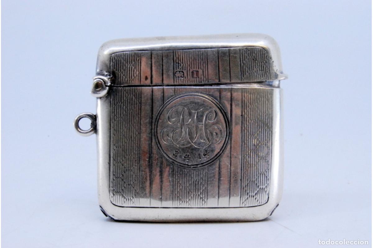 Antig&uuml;edades: Caja de cerillas de plata - Foto 7