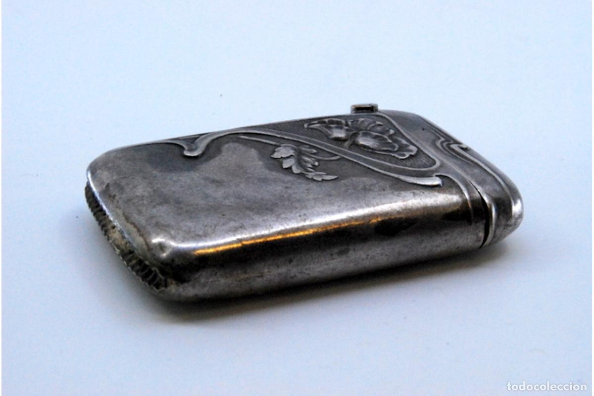 Antig&uuml;edades: Caja de cerillas de plata - Foto 3