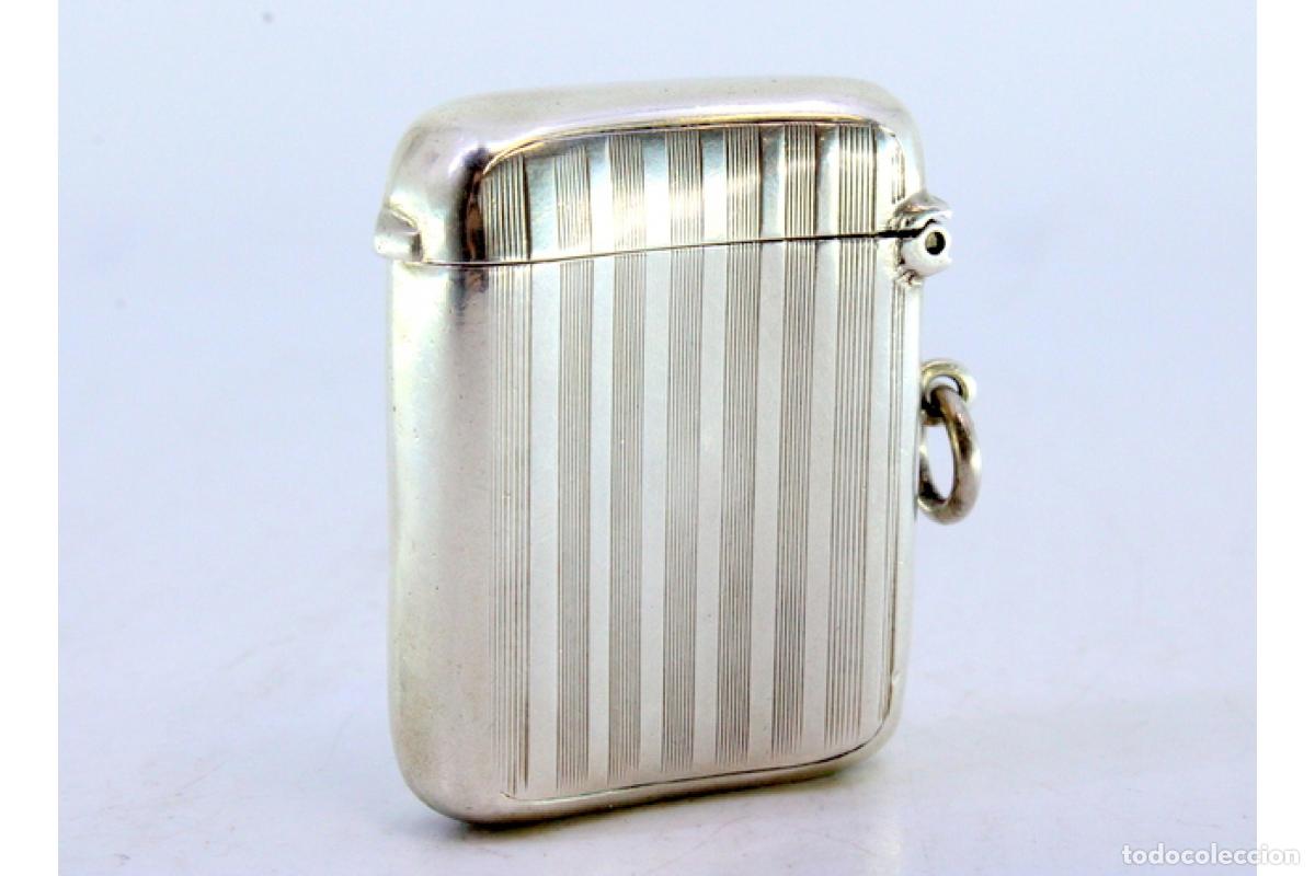 Antig&uuml;edades: Caja de cerillas de plata - Foto 4
