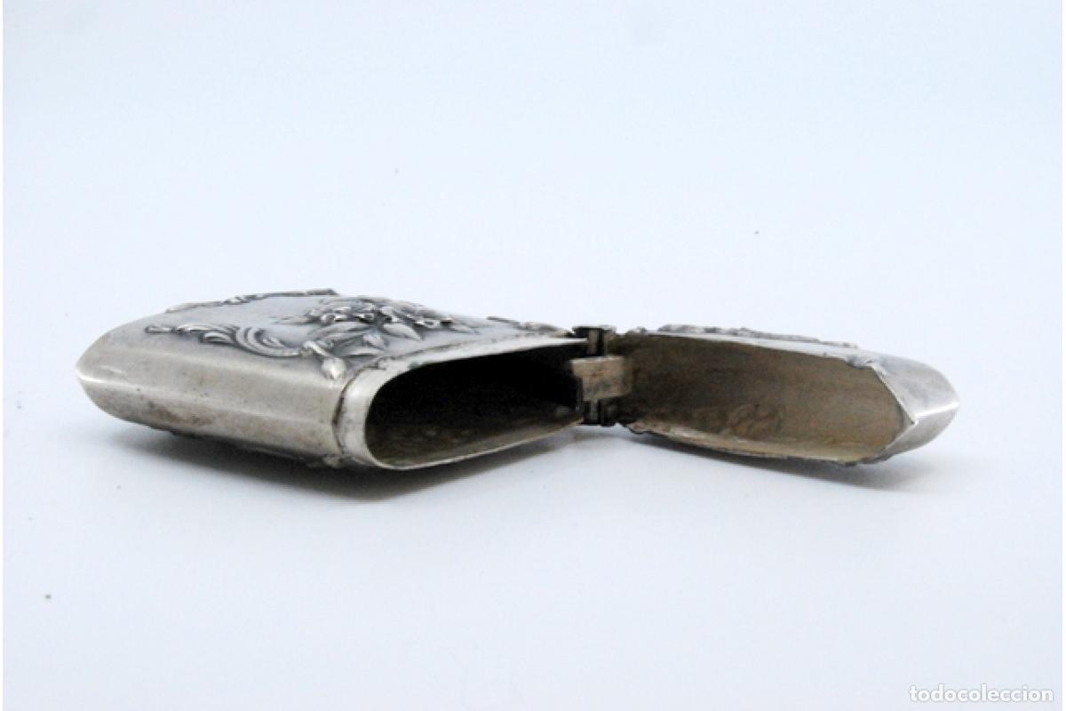 Antig&uuml;edades: Caja de cerillas de plata - Foto 5