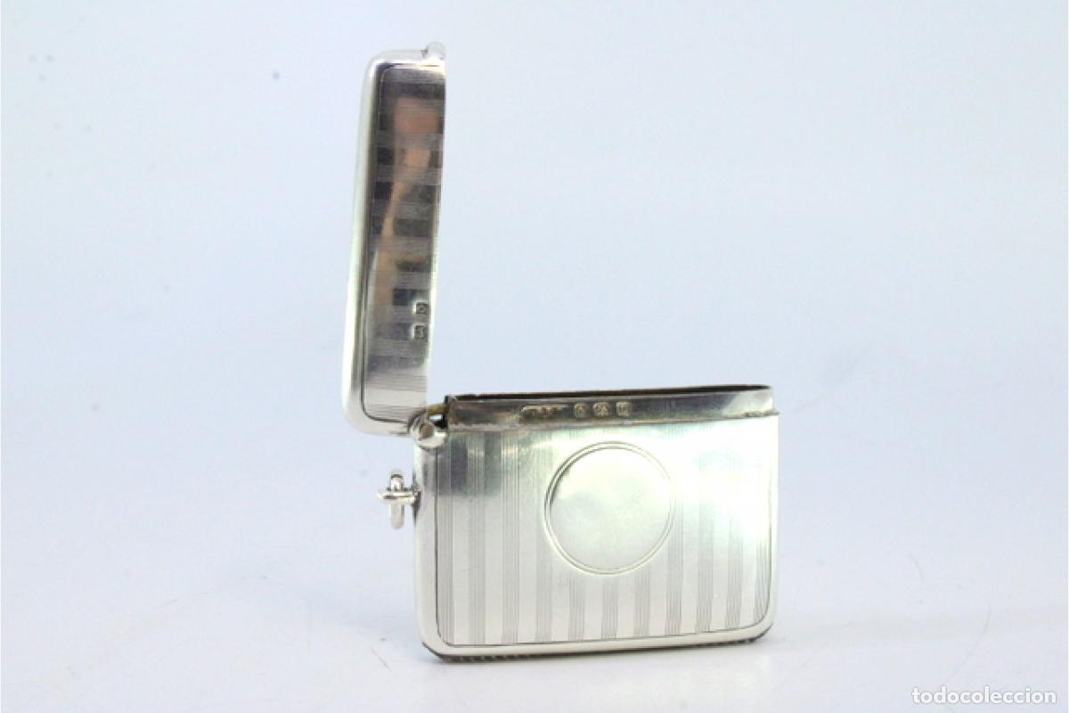 Antig&uuml;edades: Caja de cerillas de plata - Foto 2