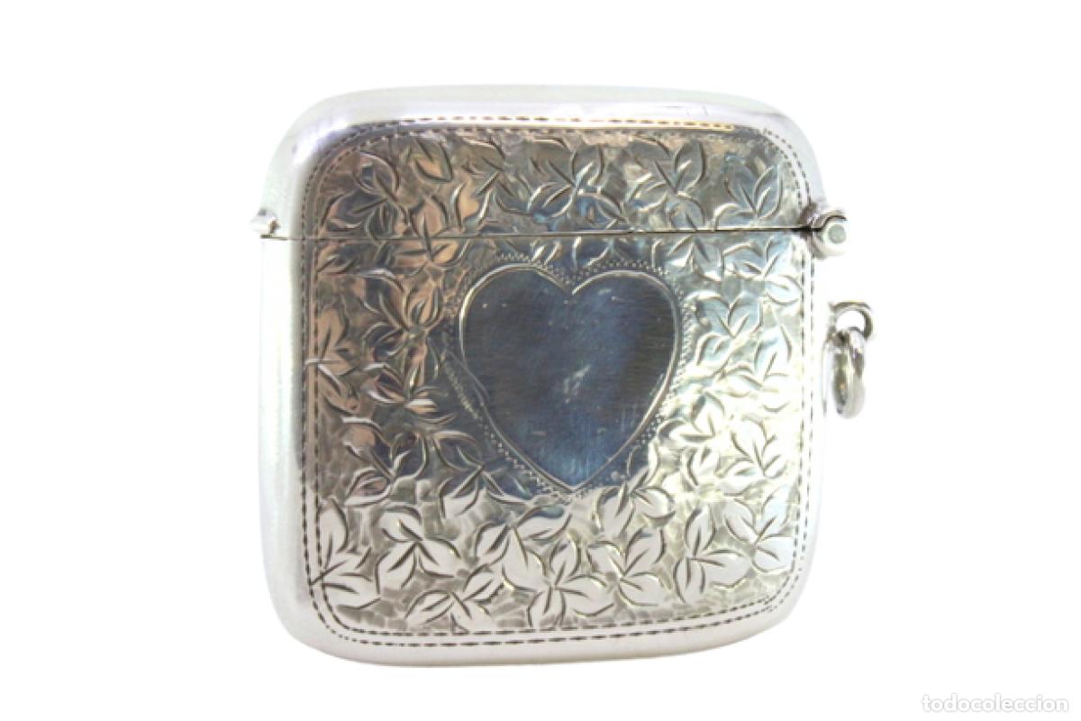 Antig&uuml;edades: Caja de cerillas de plata - Foto 1