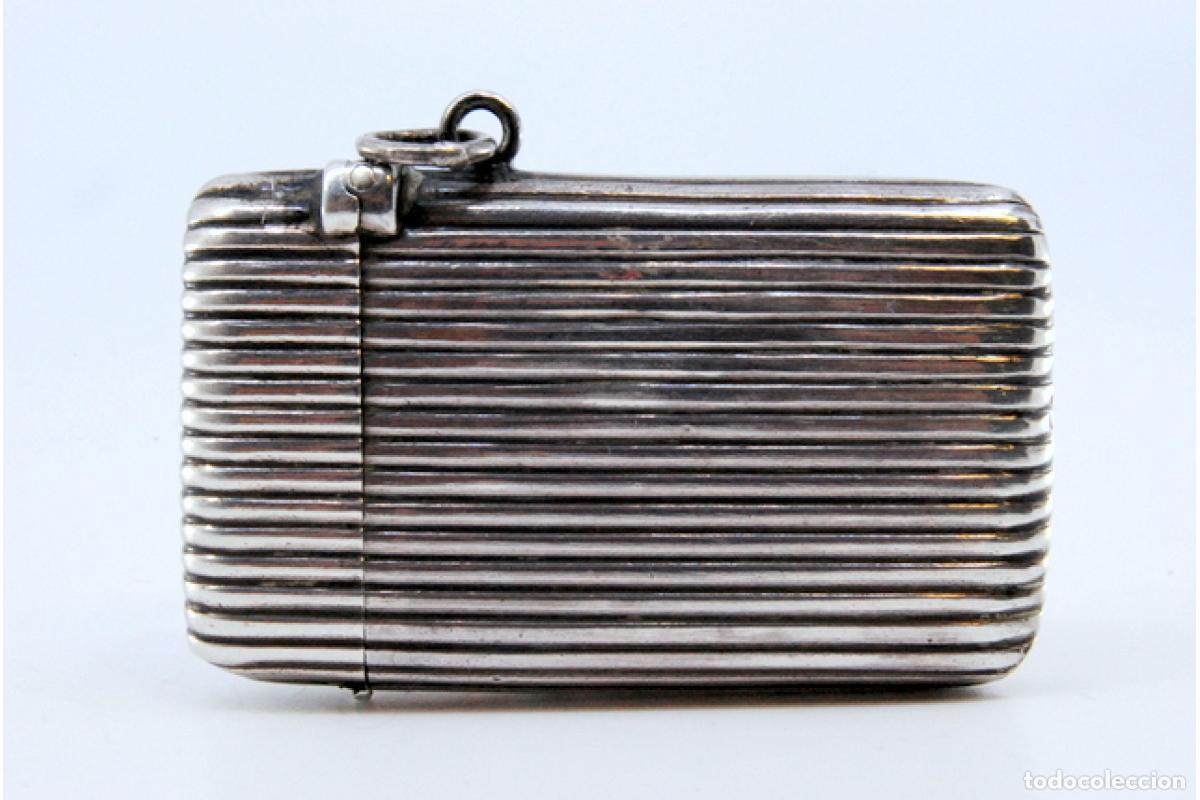 Antig&uuml;edades: Caja de cerillas de plata - Foto 6