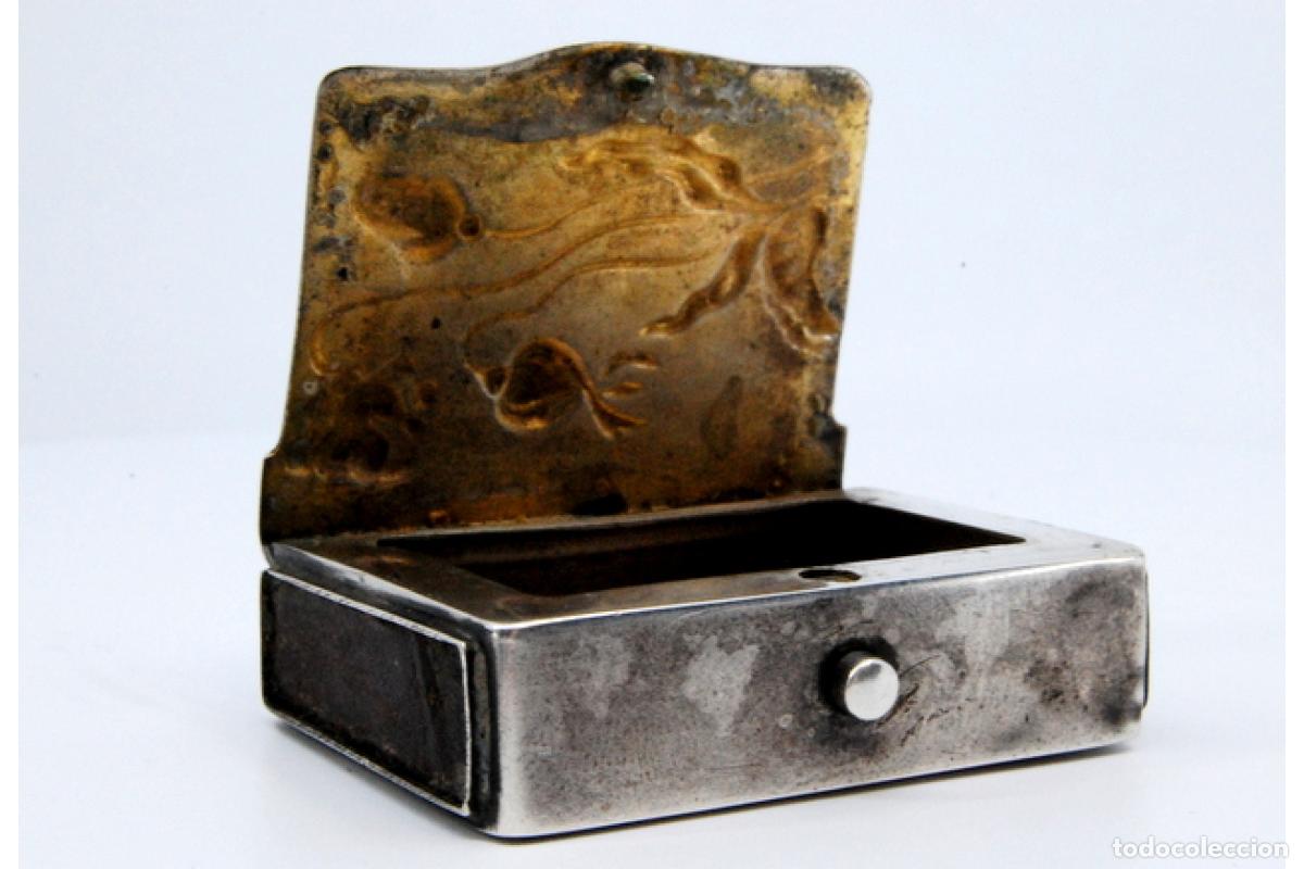 Antig&uuml;edades: Caja de cerillas de plata - Foto 5
