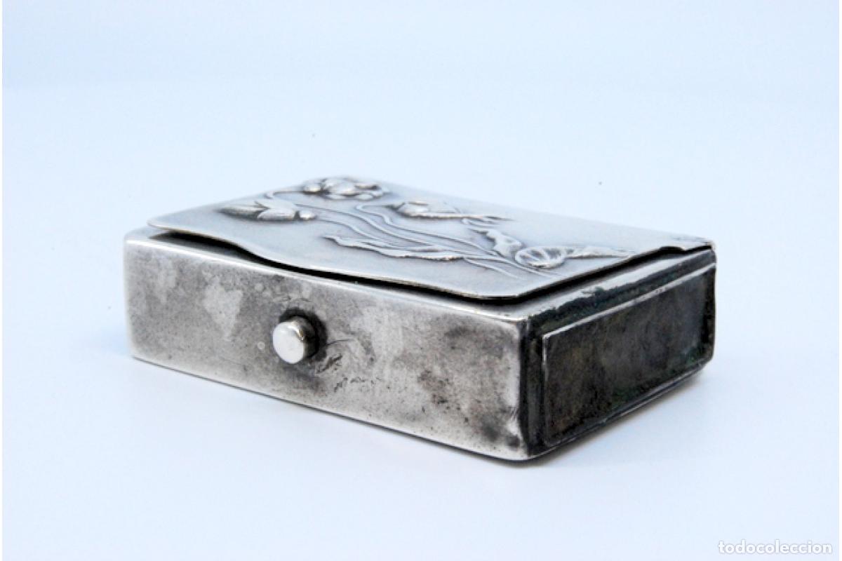 Antig&uuml;edades: Caja de cerillas de plata - Foto 7