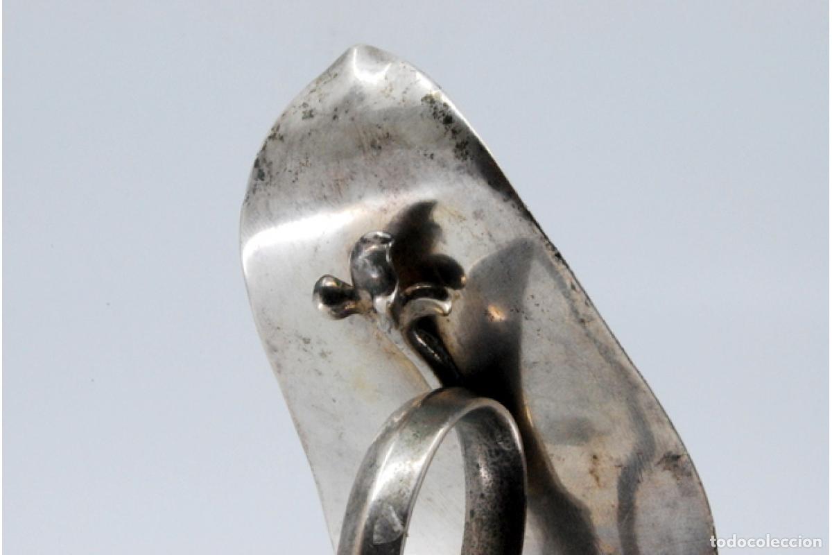 Antig&uuml;edades: jarra de leche de plata - Foto 3