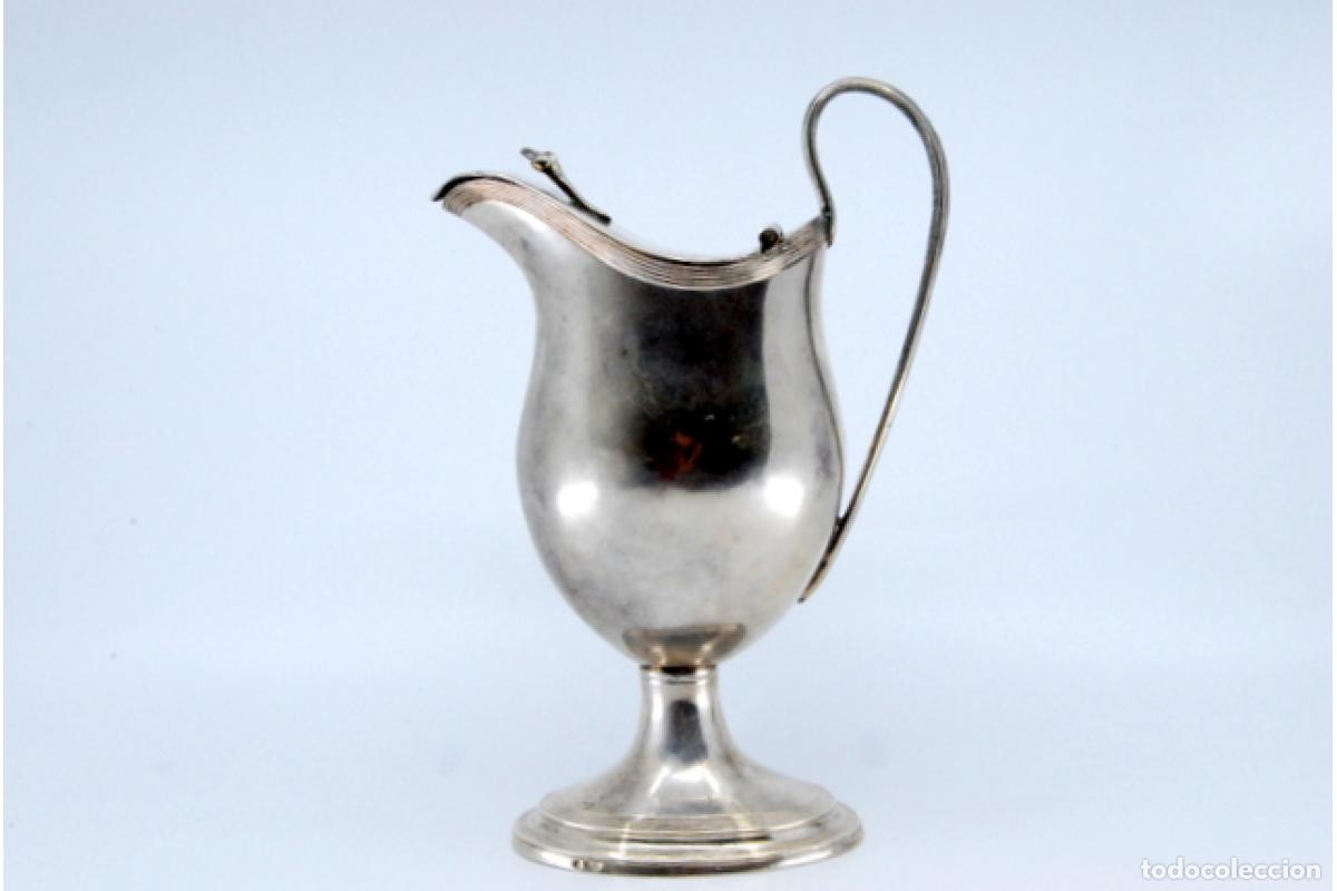 Antig&uuml;edades: jarra de leche de plata - Foto 6