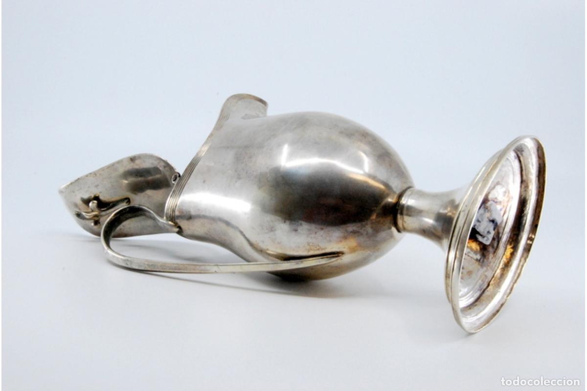 Antig&uuml;edades: jarra de leche de plata - Foto 8