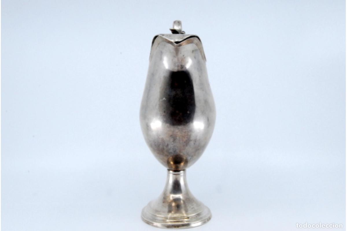 Antig&uuml;edades: jarra de leche de plata - Foto 9