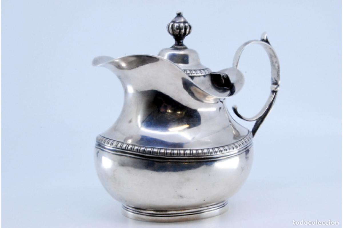 Antig&uuml;edades: jarra de leche de plata - Foto 2