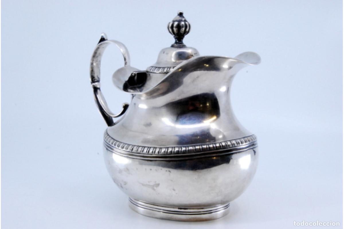 Antig&uuml;edades: jarra de leche de plata - Foto 3