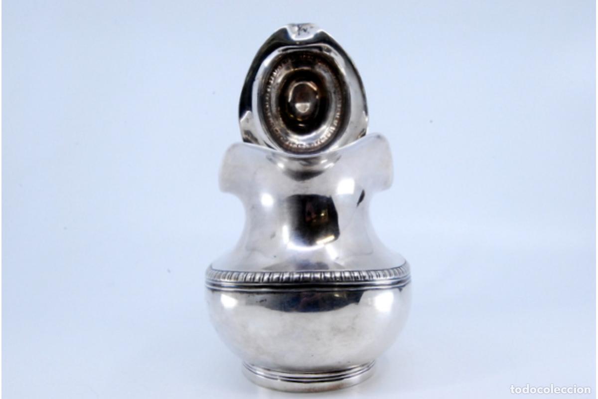 Antig&uuml;edades: jarra de leche de plata - Foto 5