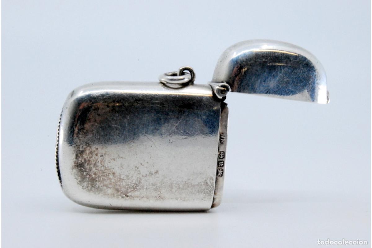 Antig&uuml;edades: Caja de cerillas de plata - Foto 7
