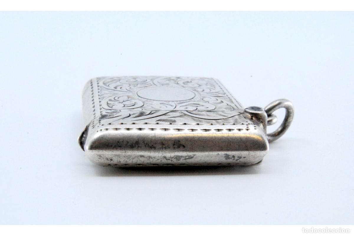 Antig&uuml;edades: Caja de cerillas de plata - Foto 2