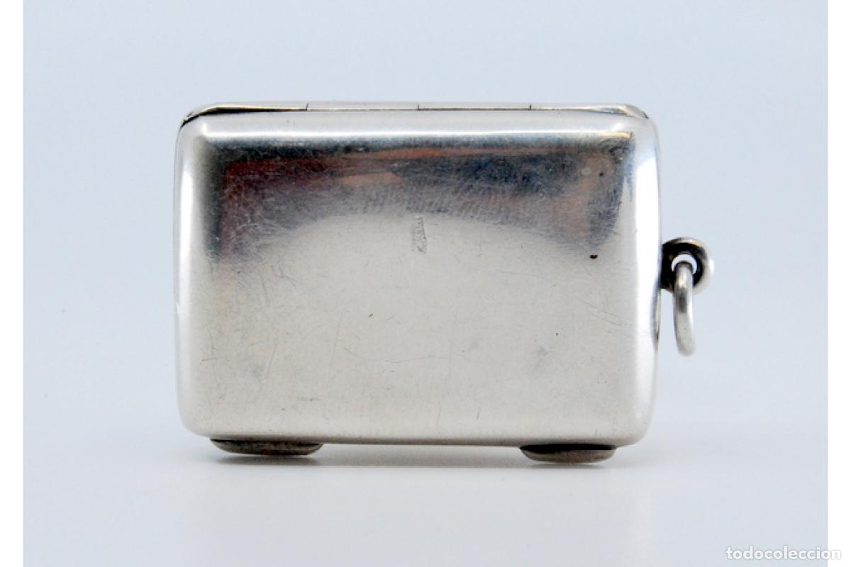 Antig&uuml;edades: Caja de cerillas de plata - Foto 3