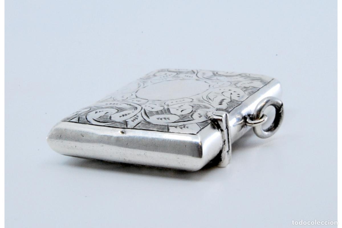 Antig&uuml;edades: Caja de cerillas de plata - Foto 9
