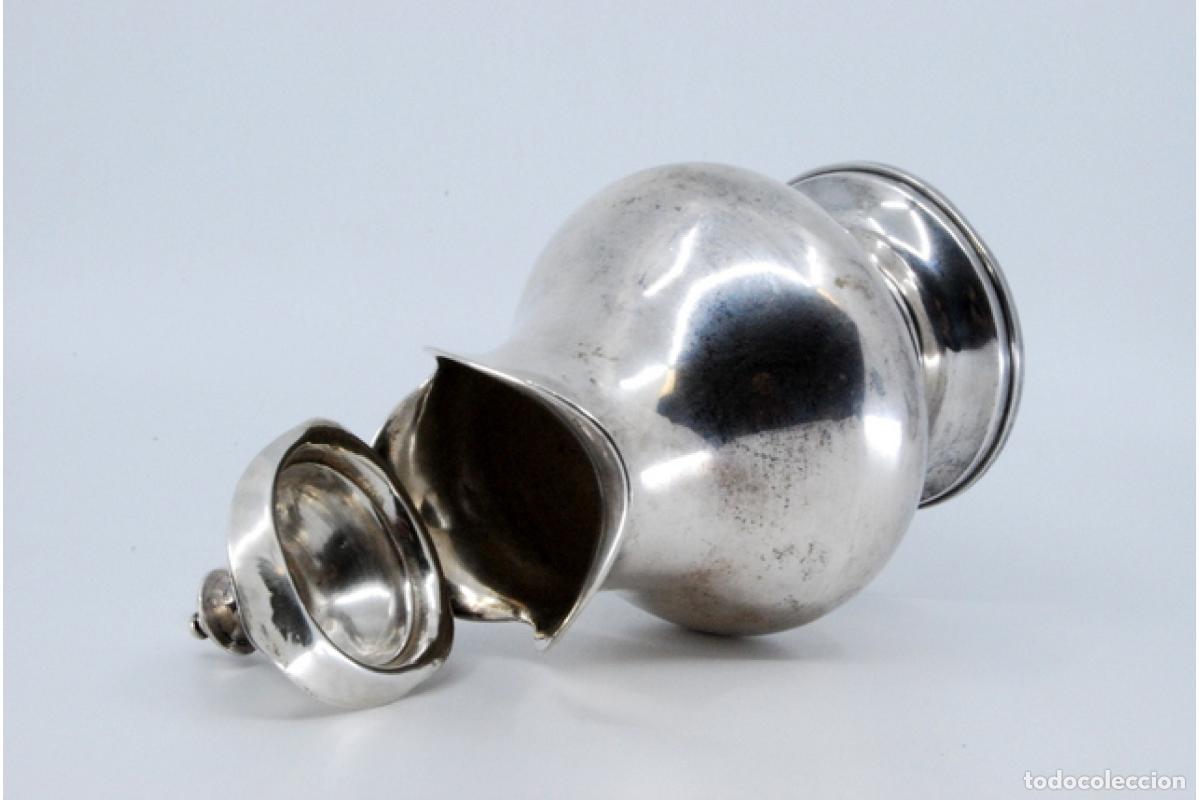 Antig&uuml;edades: jarra de leche de plata - Foto 3