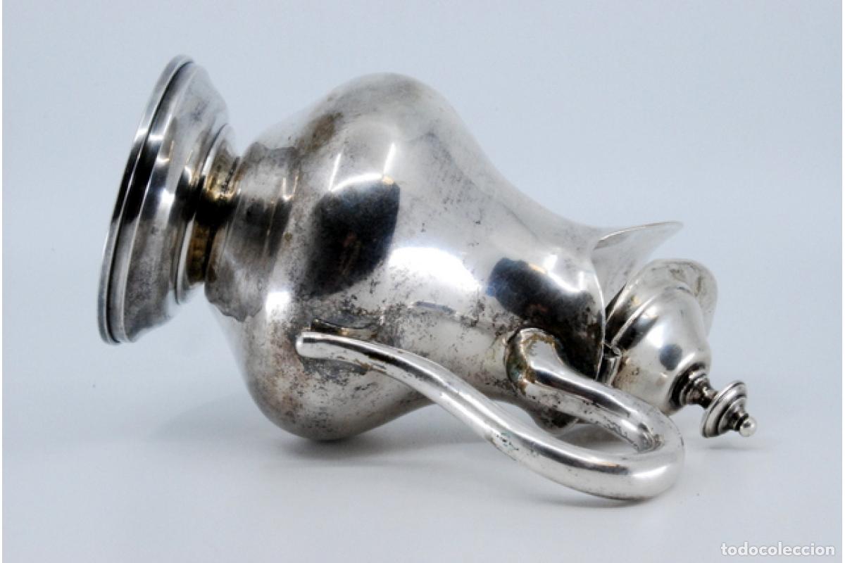 Antig&uuml;edades: jarra de leche de plata - Foto 5