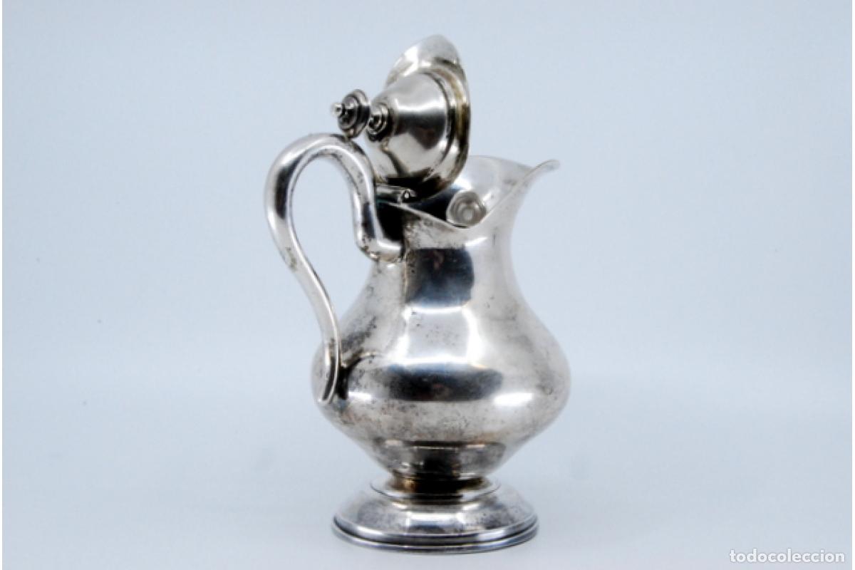 Antig&uuml;edades: jarra de leche de plata - Foto 6