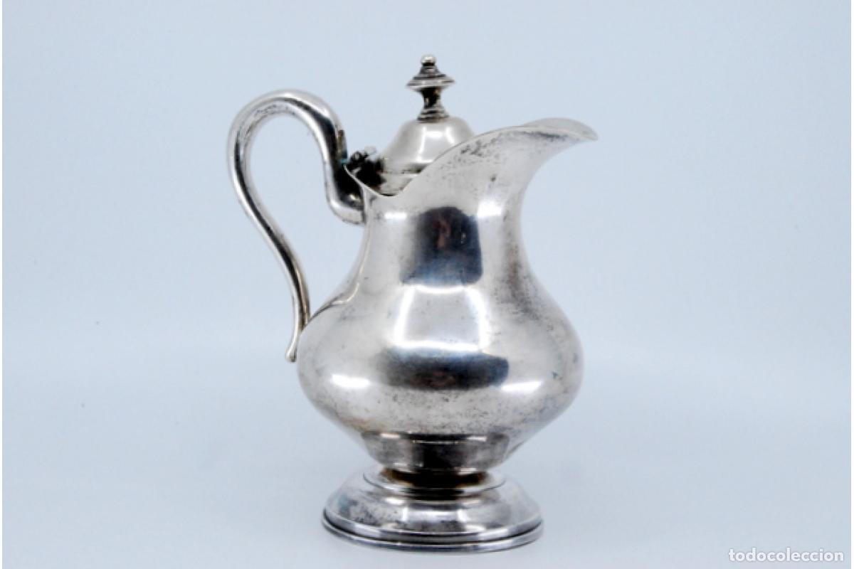 Antig&uuml;edades: jarra de leche de plata - Foto 7