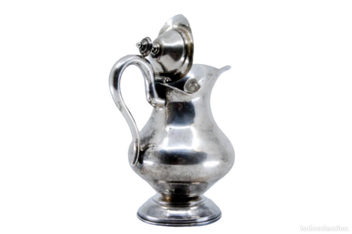 Antig&uuml;edades: jarra de leche de plata - Foto 1