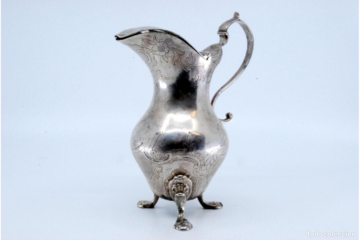 Antig&uuml;edades: jarra de leche de plata - Foto 2