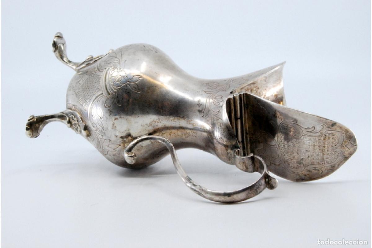 Antig&uuml;edades: jarra de leche de plata - Foto 4