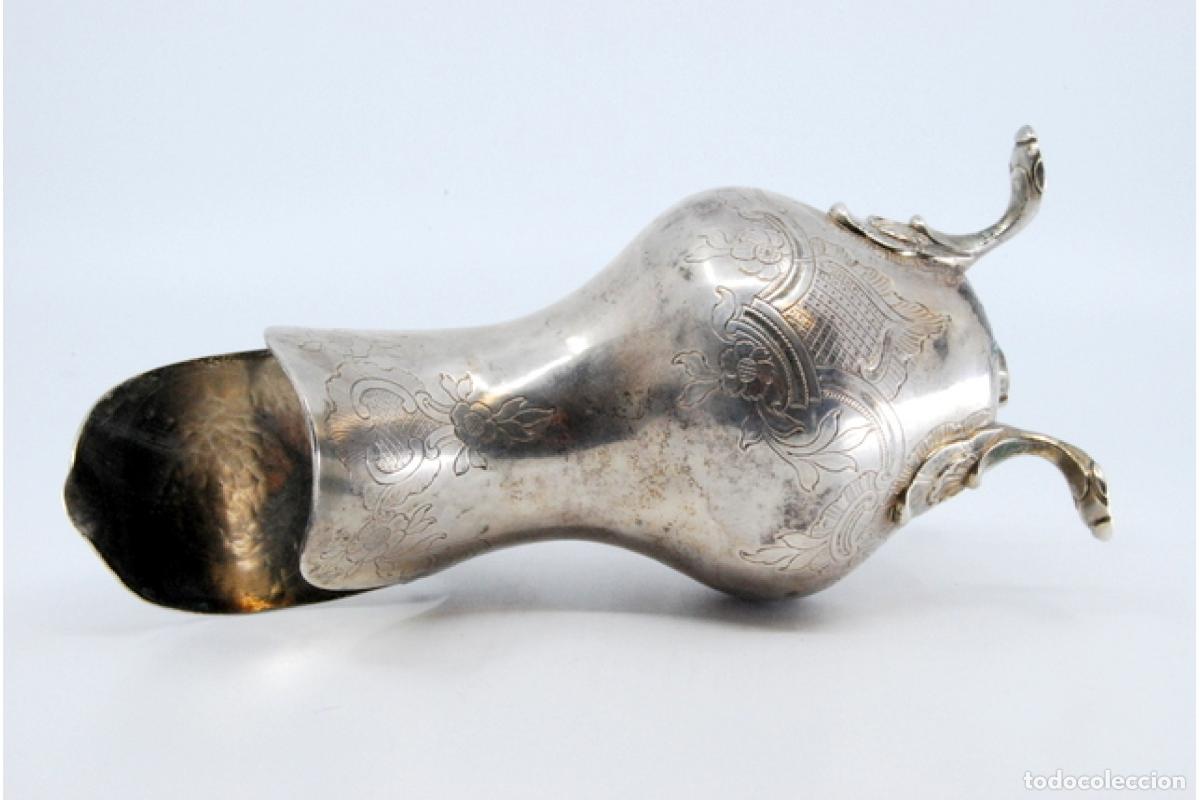 Antig&uuml;edades: jarra de leche de plata - Foto 5