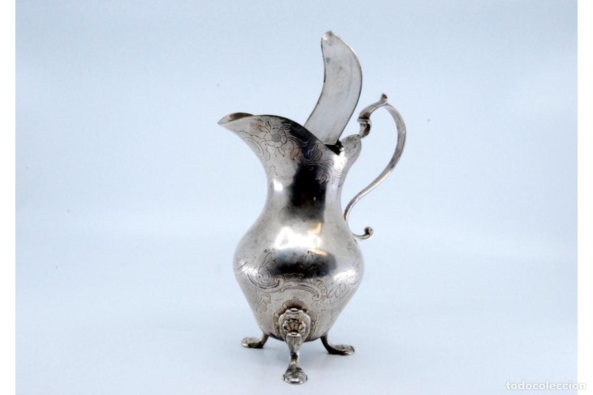 Antig&uuml;edades: jarra de leche de plata - Foto 9