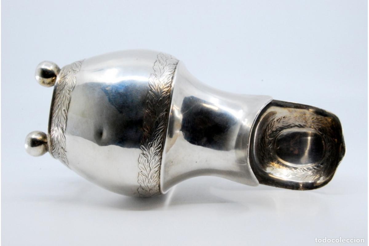 Antig&uuml;edades: jarra de leche de plata - Foto 2