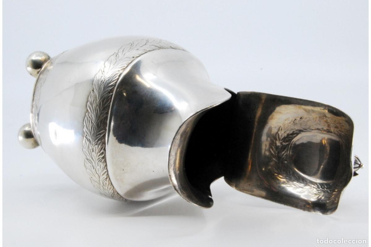 Antig&uuml;edades: jarra de leche de plata - Foto 5