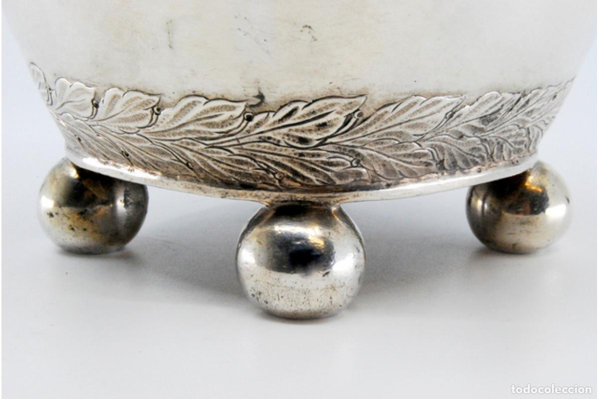 Antig&uuml;edades: jarra de leche de plata - Foto 10
