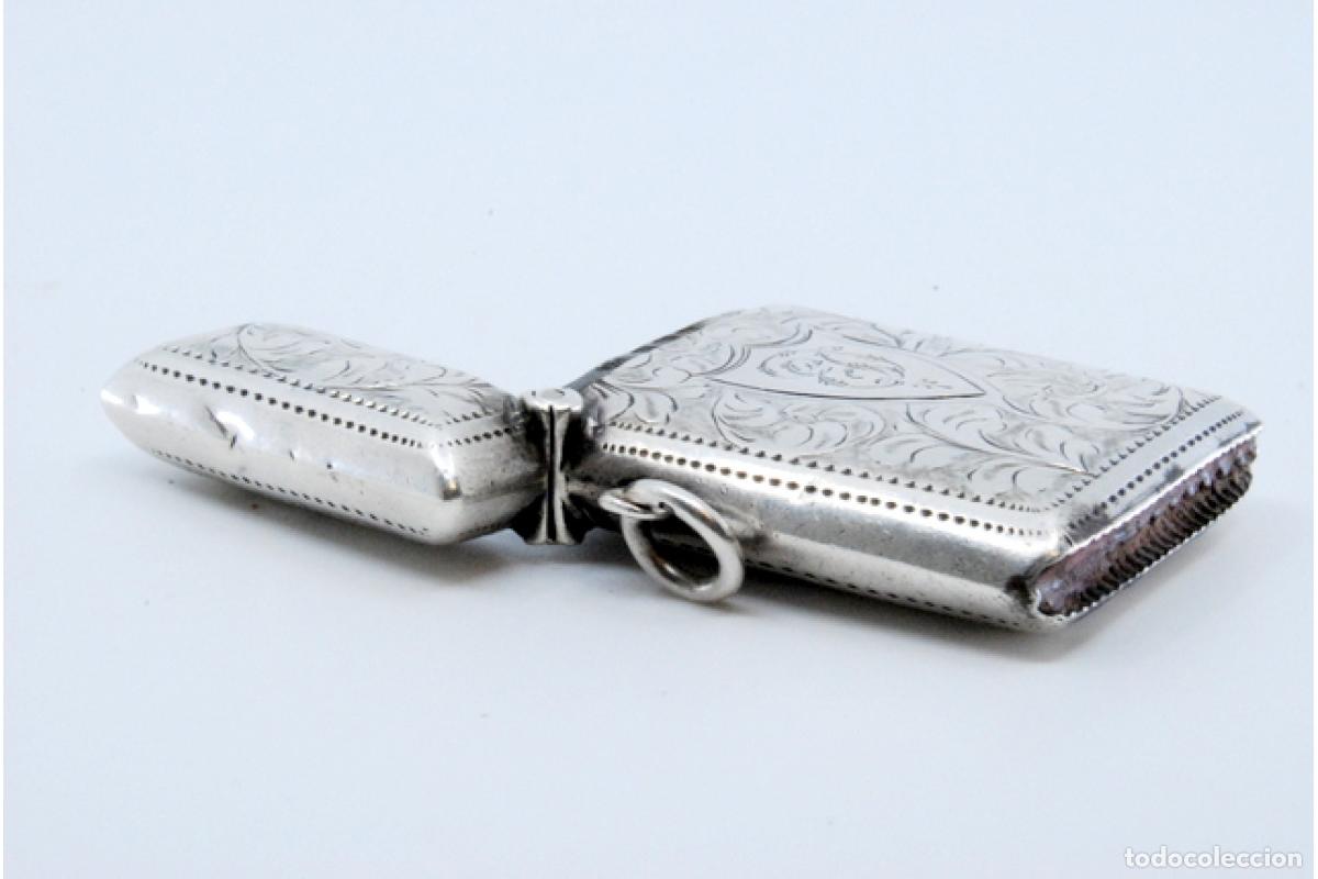 Antig&uuml;edades: Caja de cerillas de plata - Foto 7
