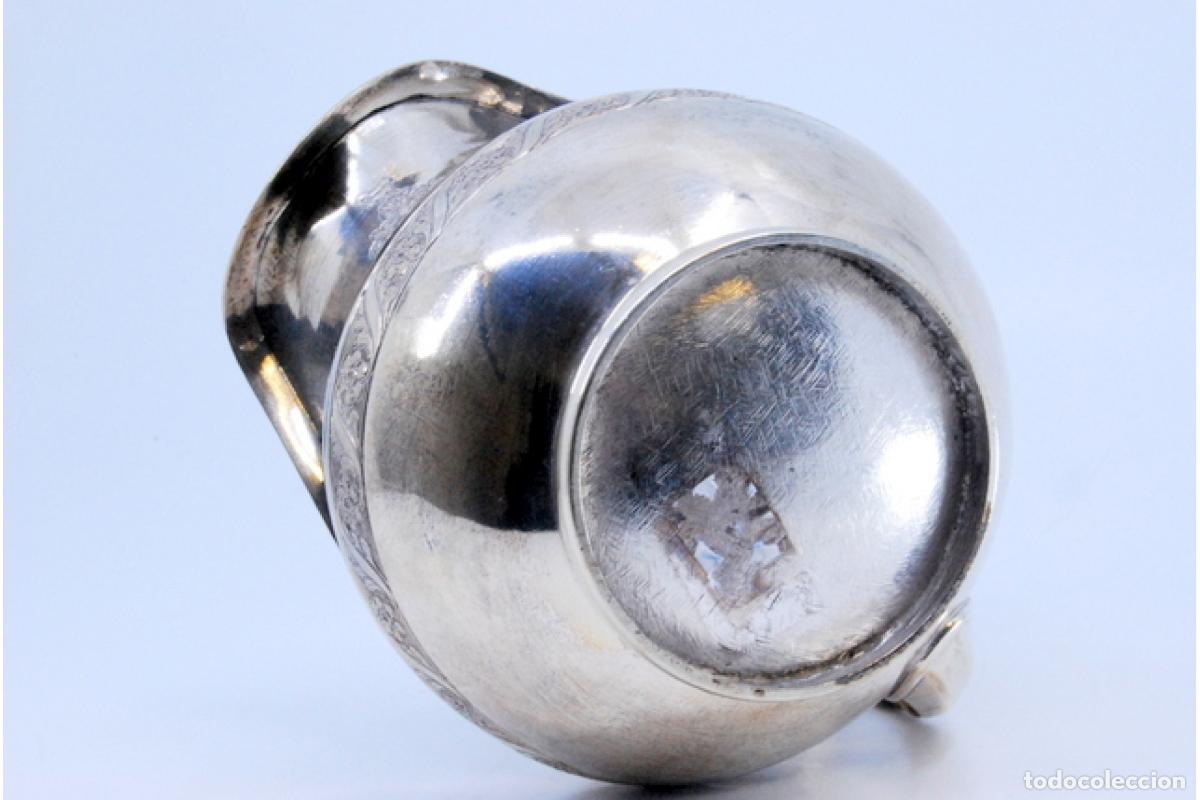 Antig&uuml;edades: jarra de leche de plata - Foto 4