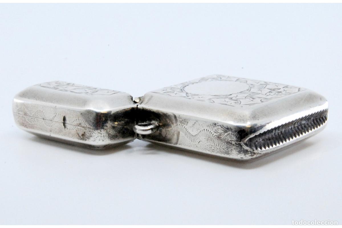 Antig&uuml;edades: Caja de cerillas de plata - Foto 9