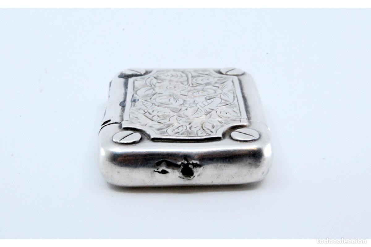 Antig&uuml;edades: Caja de cerillas de plata - Foto 9