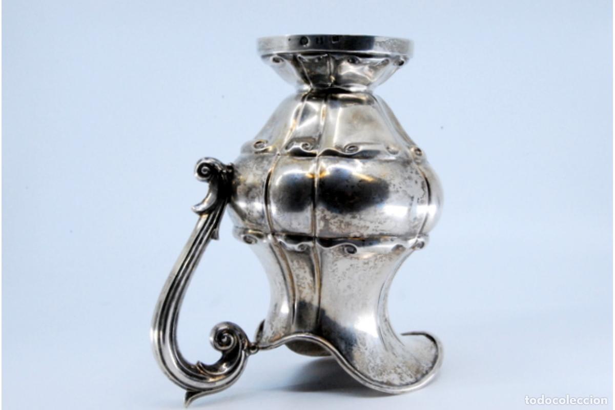 Antig&uuml;edades: jarra de leche de plata - Foto 4