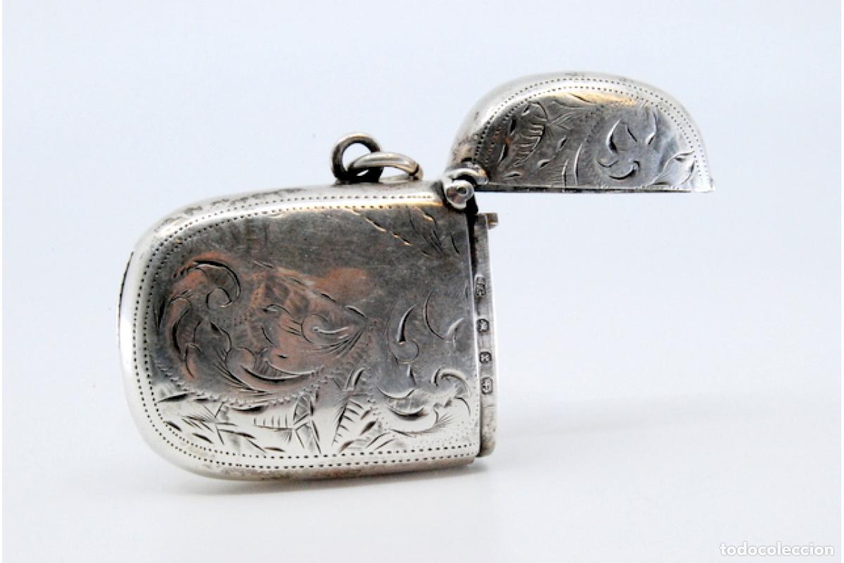 Antig&uuml;edades: Caja de cerillas de plata - Foto 3