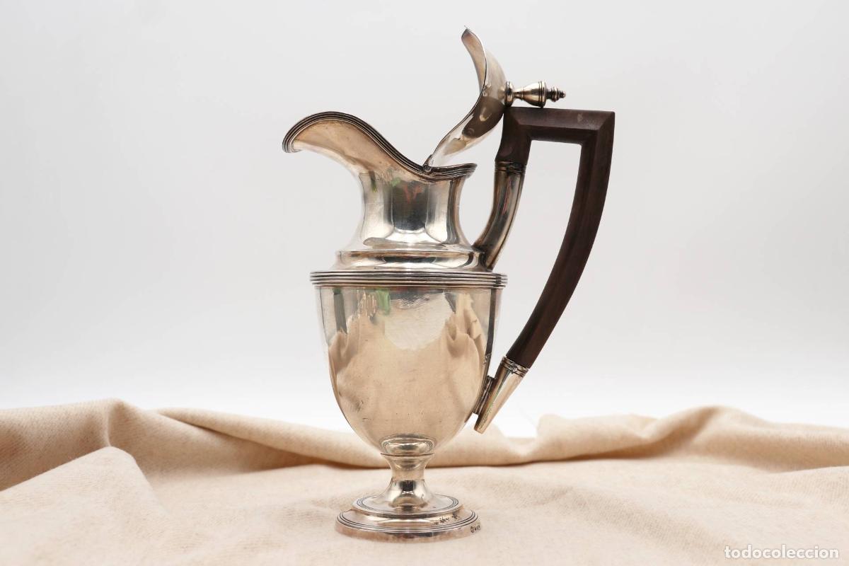 Antig&uuml;edades: jarra de leche de plata - Foto 6